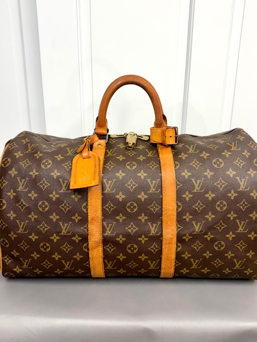 Louis Vuitton Keepall 50 Monogram Canvas Vintage Duffel Bag